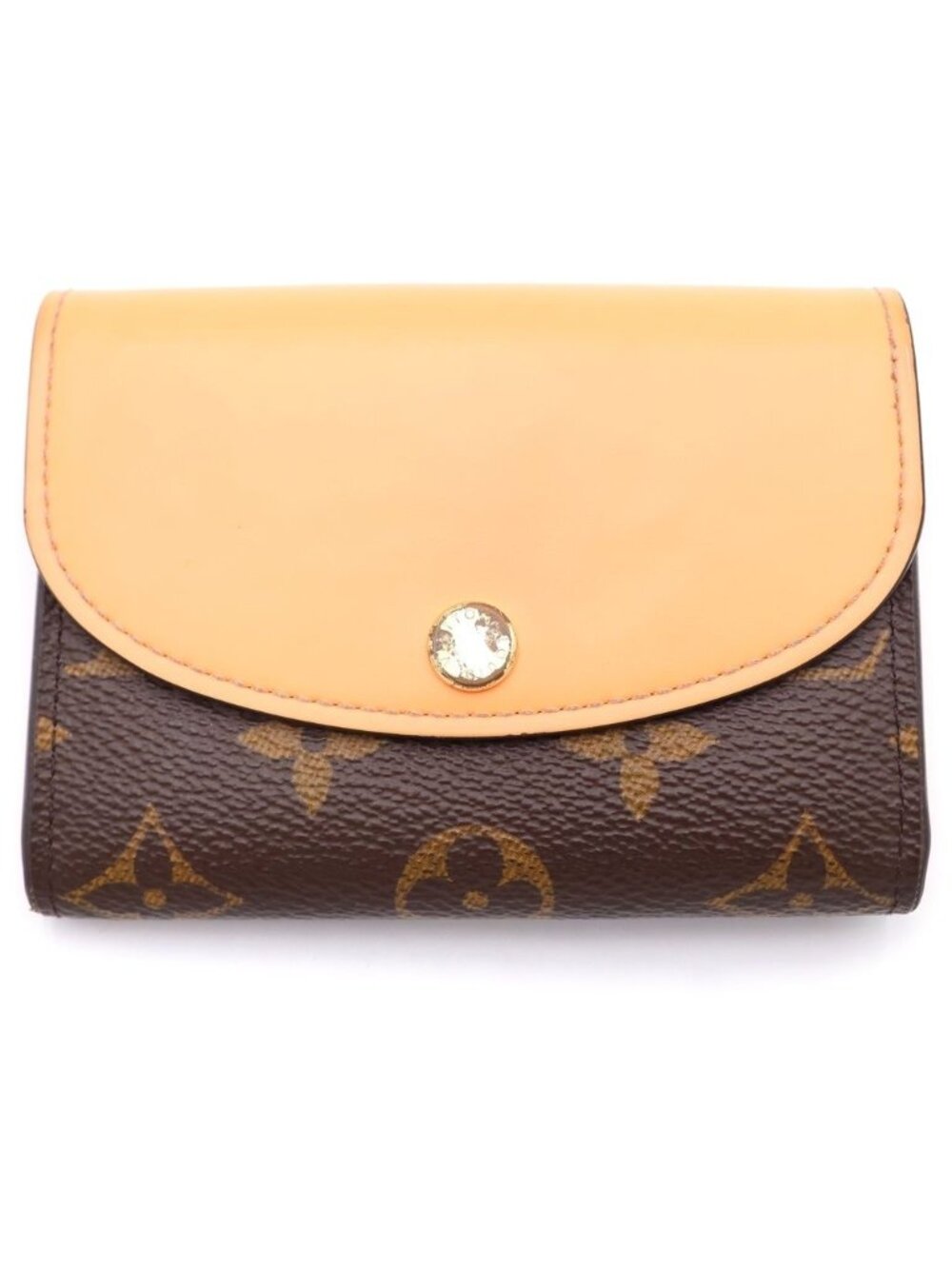 Louis Vuitton Compact Wallet Monogram Brown Orange